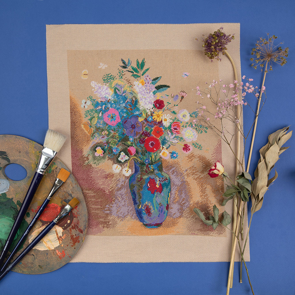 Набор для вышивания PANNA Золотая серия MET-7379 Букет цветов 31 х 39 см