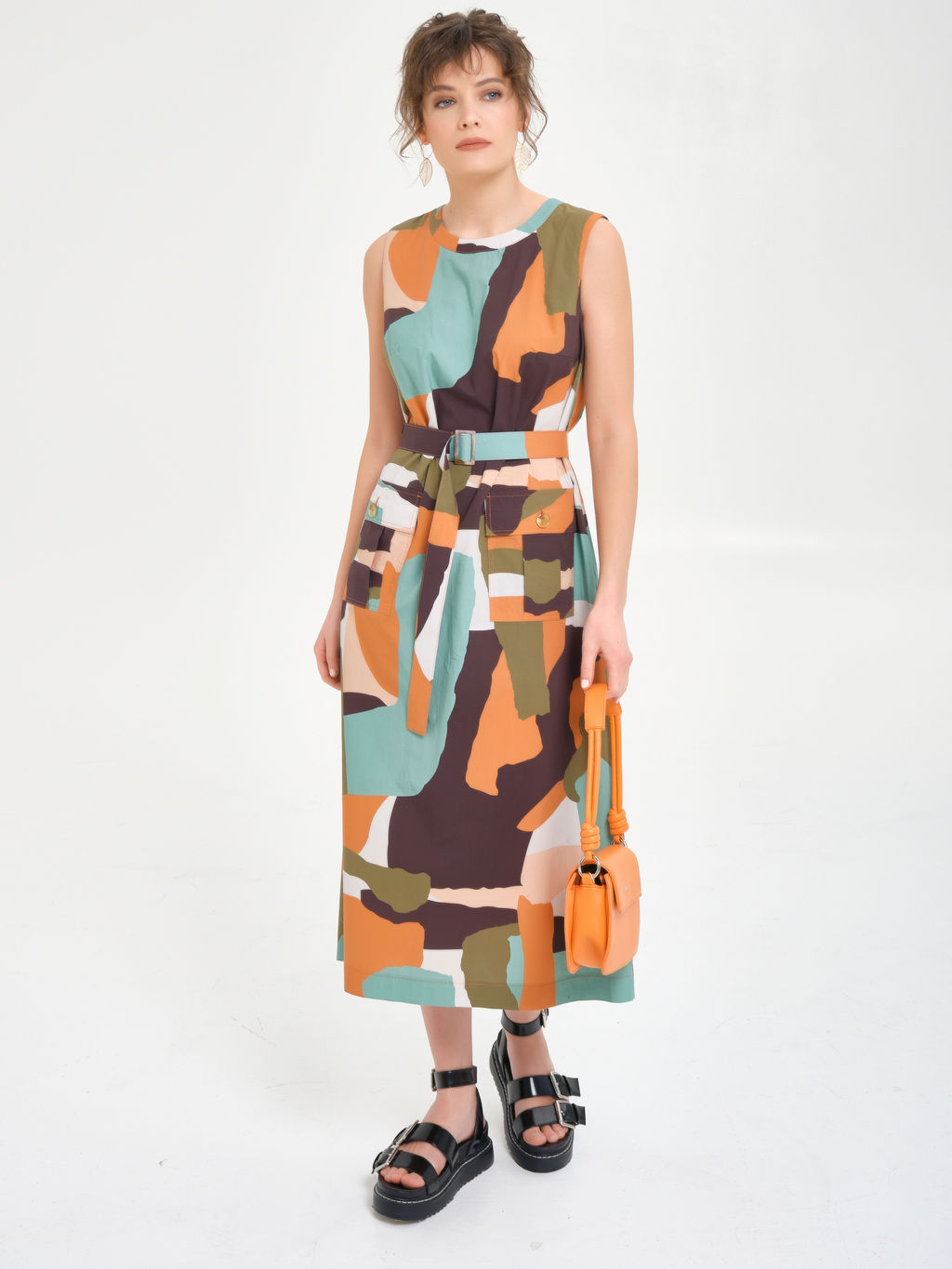 Платье с принтом - Stilla фото 7