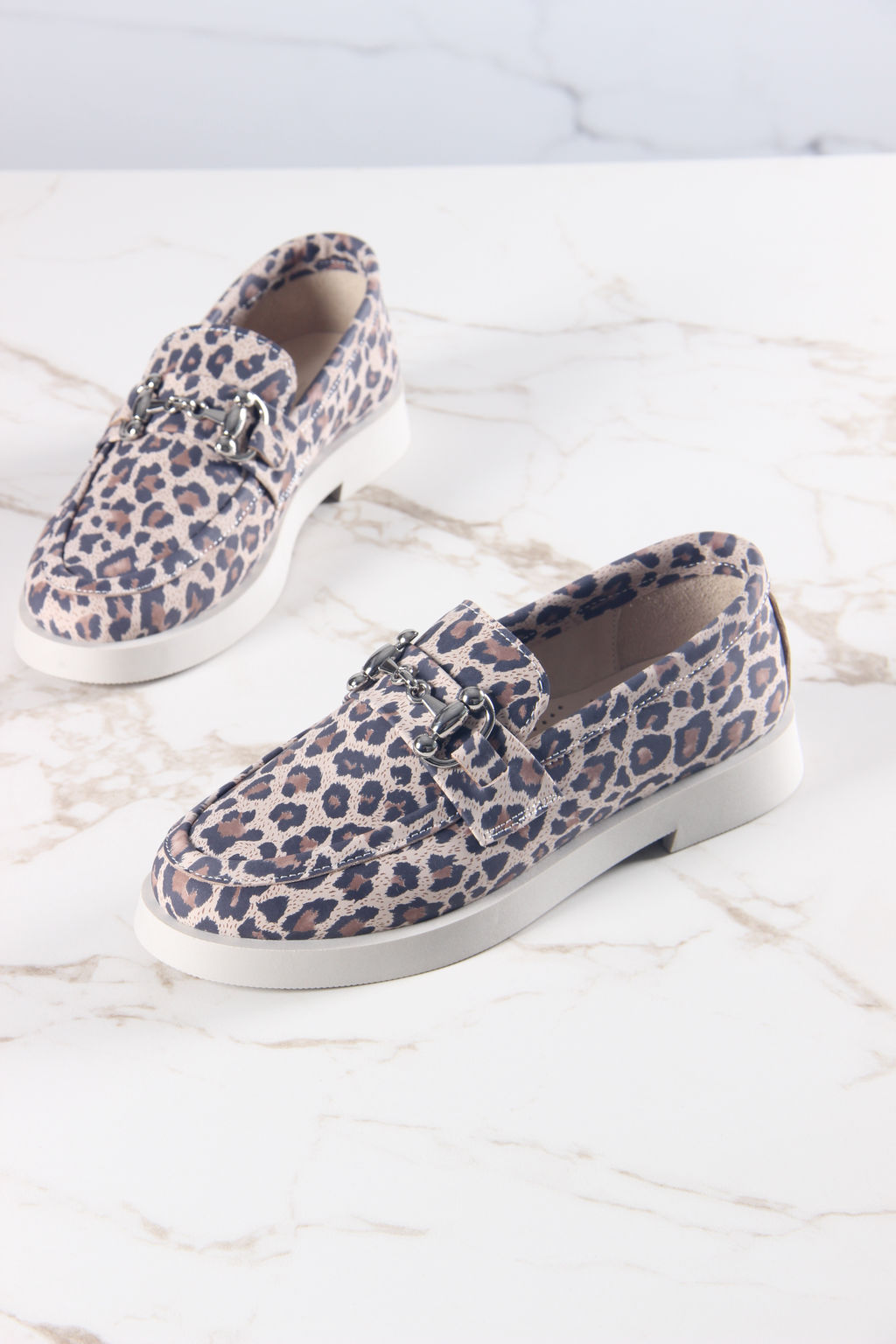 Лоферы туфли 172.1841be.Бежевый леопард