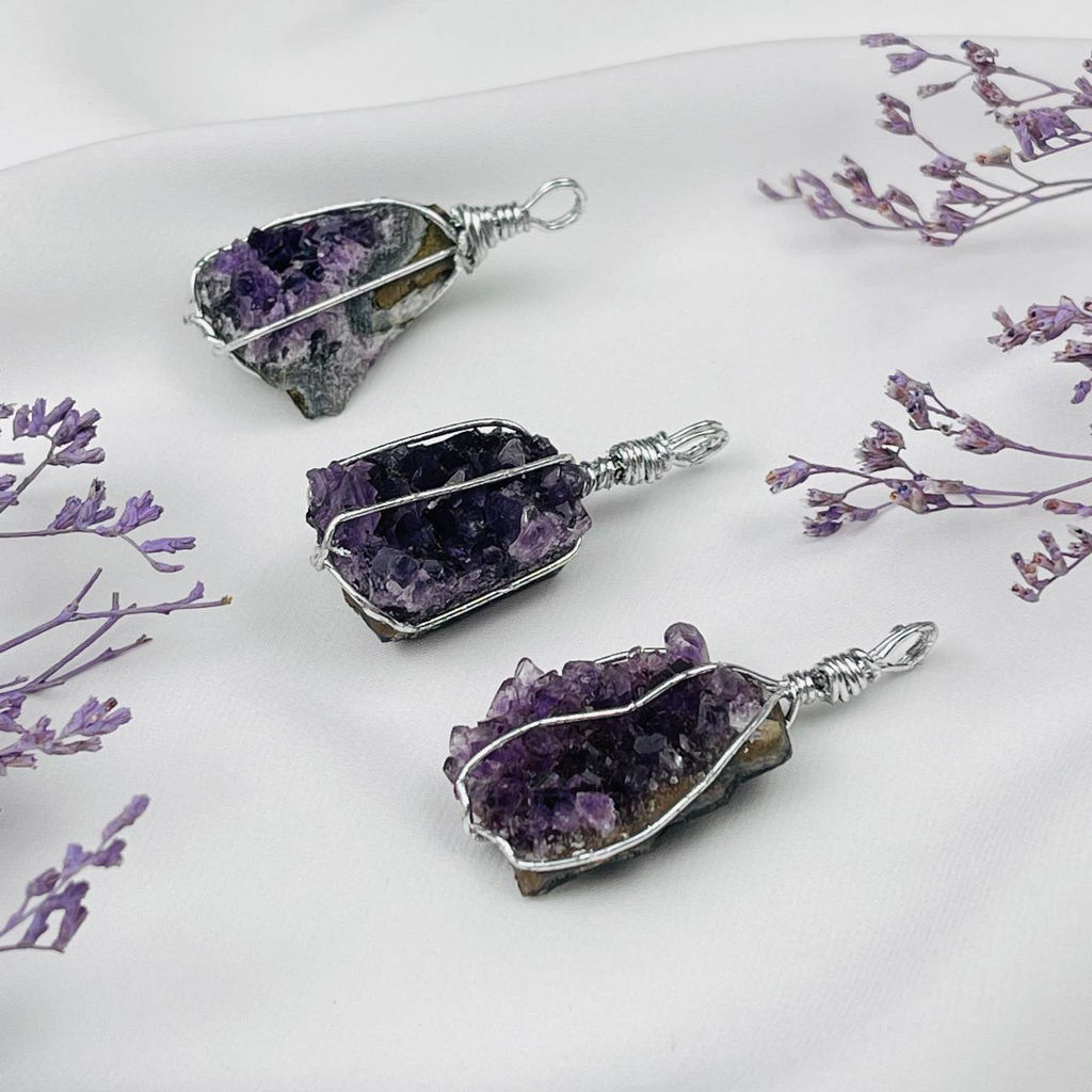 Кулон из необработанного Аметиста - Радуга самоцветов фото 3