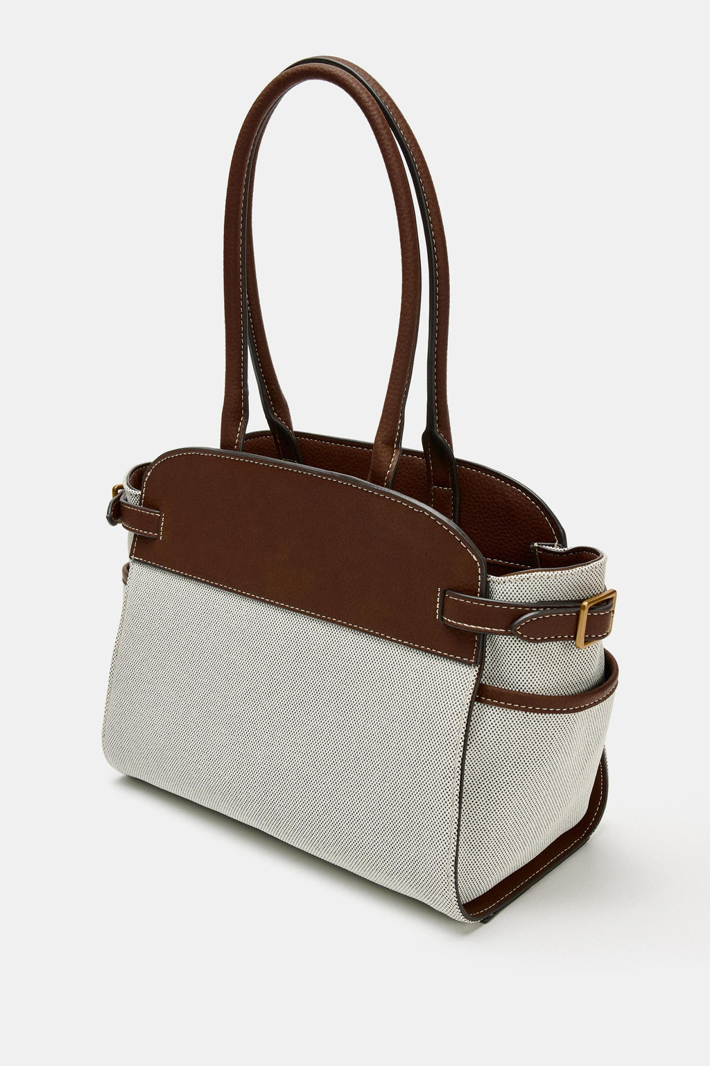 BOLSO CITY COMBINADO HEBILLAS / Beige claro - Zara фото 4