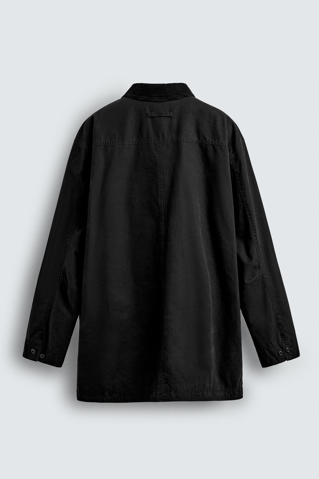 DENIM TRENCH COAT WITH CONTRAST COLLAR - Zara фото 9