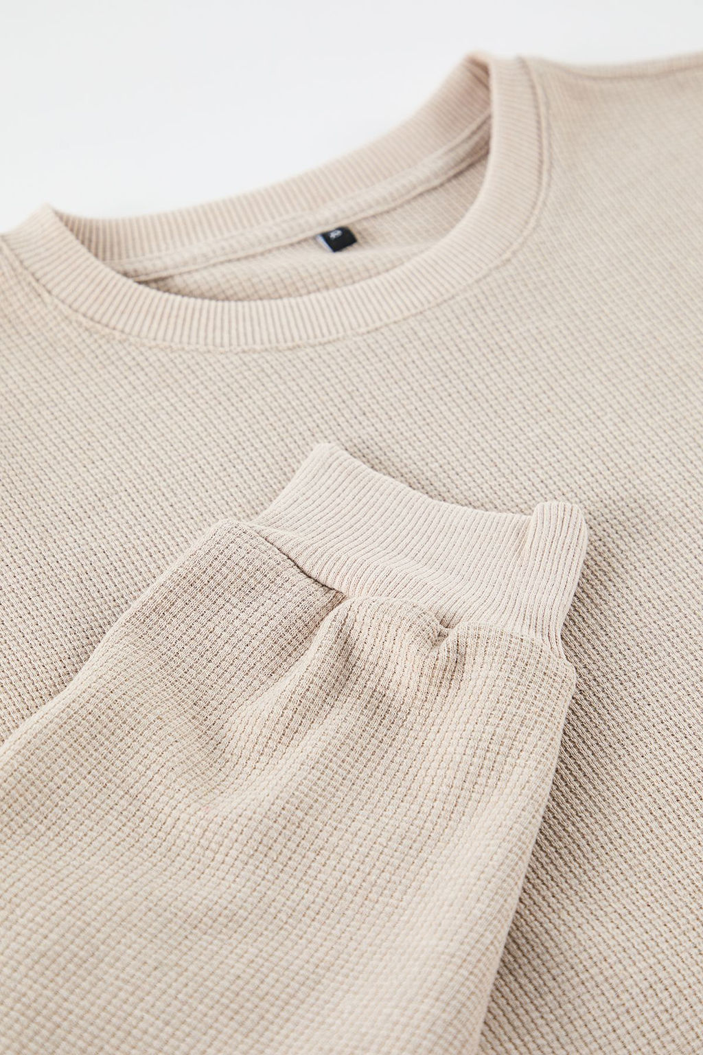 Camel Oversize/Genis Kesim Bisiklet Yaka Sardonsuz Sweatshirt TMNAW25SW00194