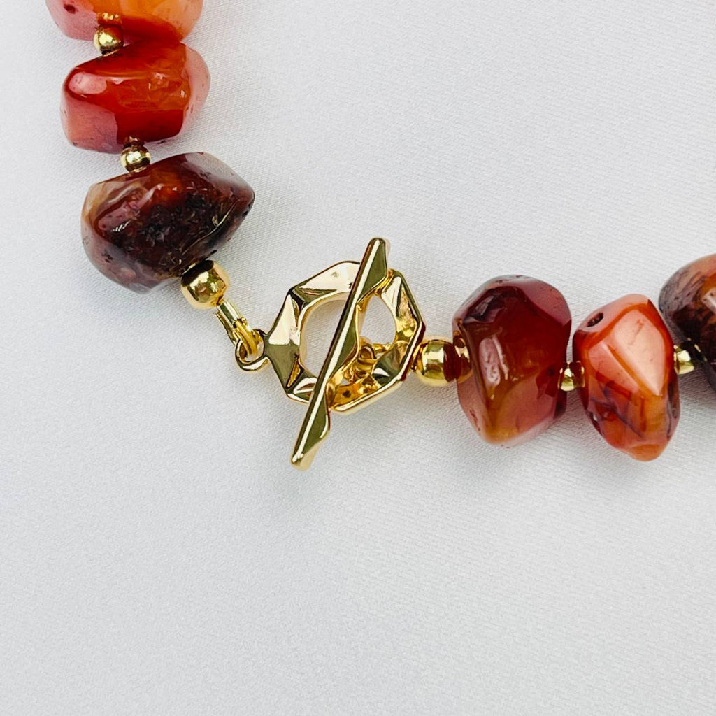 Браслет из Сардоникса 17,5 см