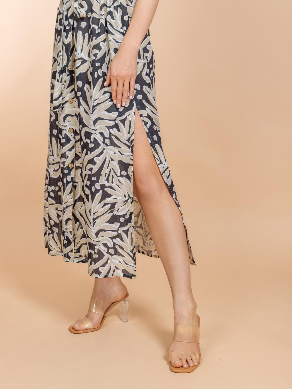 Платье (вискоза,лен) №25-588-2 (Лето-2025)