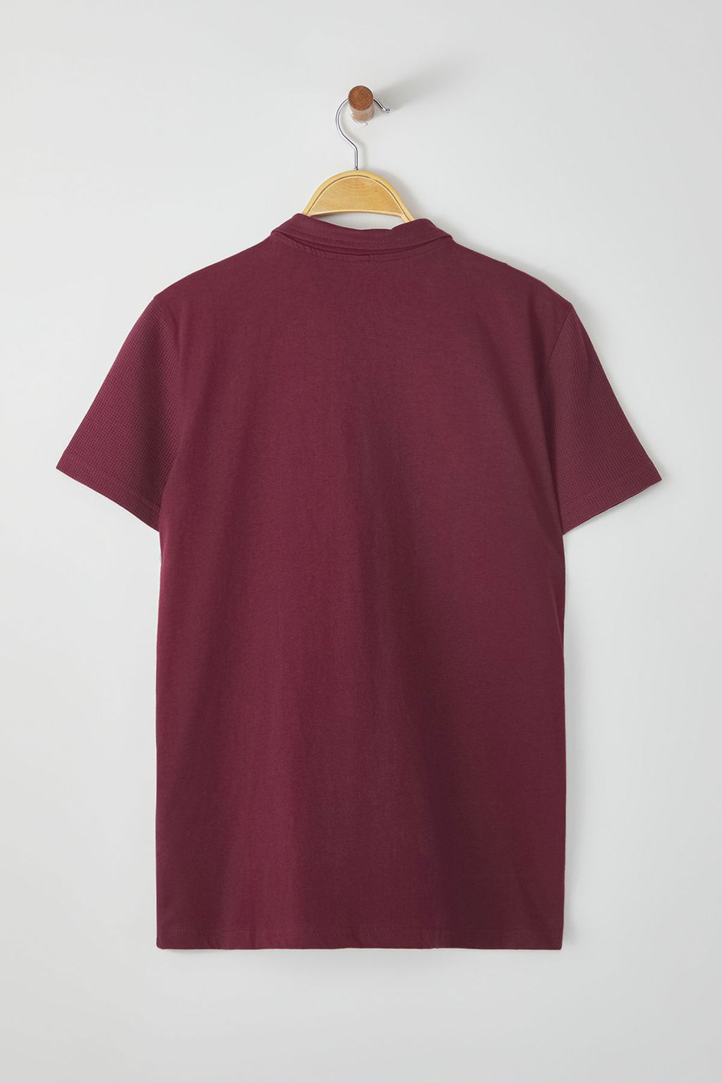 TRENDYOL MAN Siyah Slim/Dar Kesim Dokulu Dugmeli %100 Pamuklu Polo Yaka T-shirt TMNSS20PO0002 - Trendyolmilla фото 9