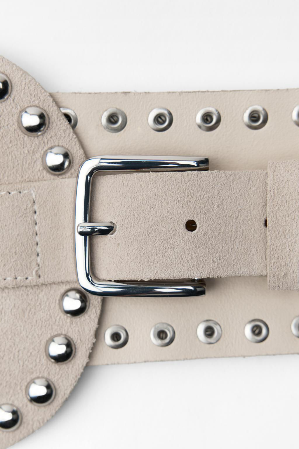 STUDDED LEATHER CORSET BELT - Zara фото 4