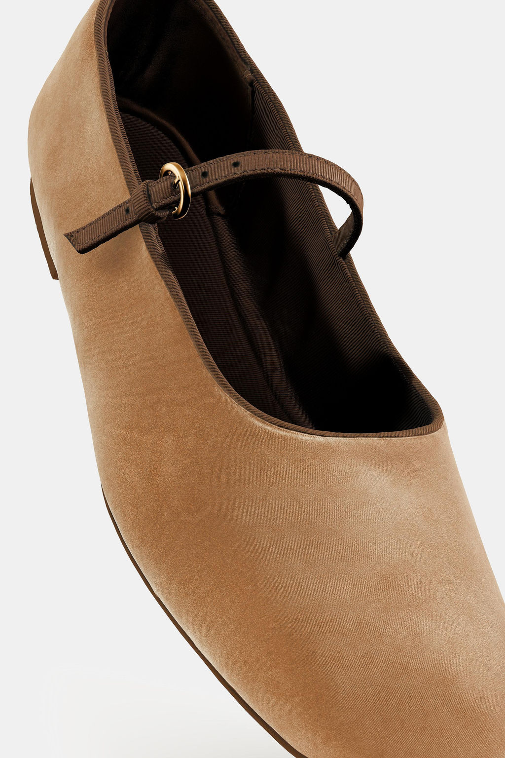 VELVET EFFECT BALLET FLATS - Zara фото 5