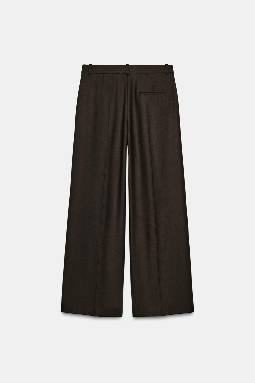 PANTAL?N PINZAS WIDE LEG ZW COLLECTION / Marr?n - Zara фото 8