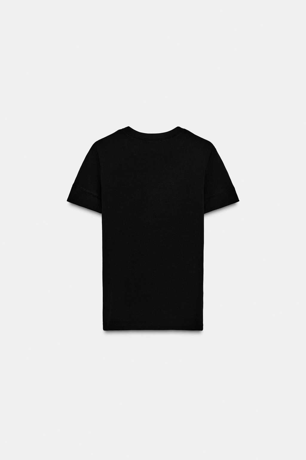 CAMISETA MINIMAL MANGA CORTA / Negro - Zara фото 8