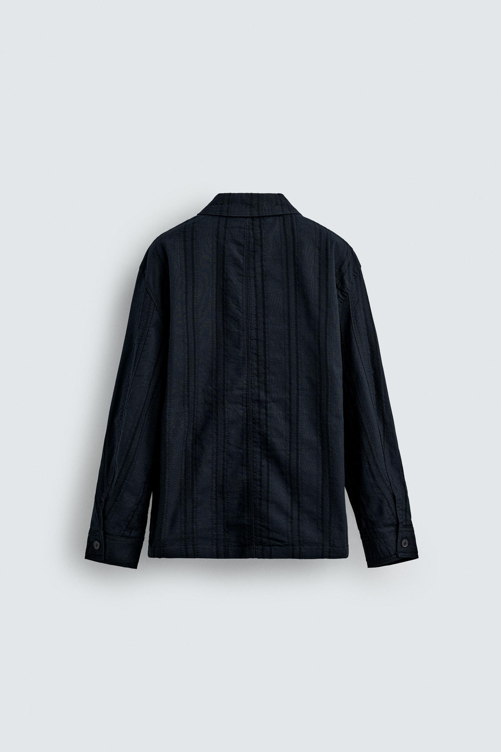 STRIPED JACQUARD OVERSHIRT - Zara фото 8