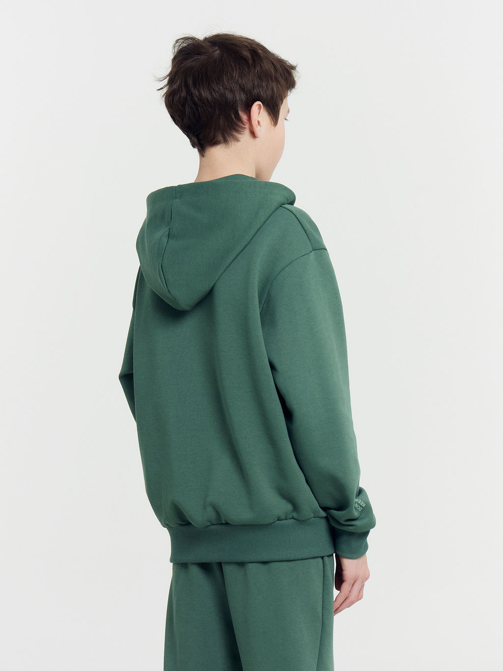 Комплект для мальчиков (анорак, брюки) зеленый с печатью - Mark formelle фото 7