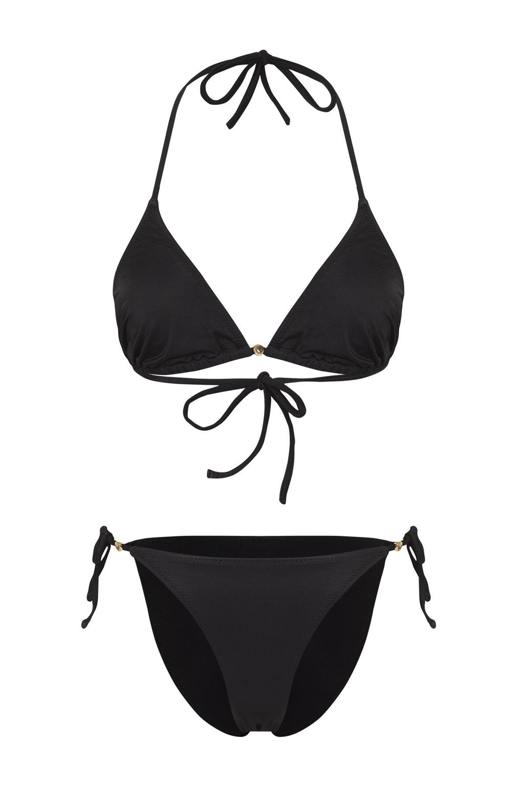 TRENDYOLMILLA Siyah Ucgen Aksesuarl? Regular Bikini Tak?m? TBESS25BT00055  фото 10