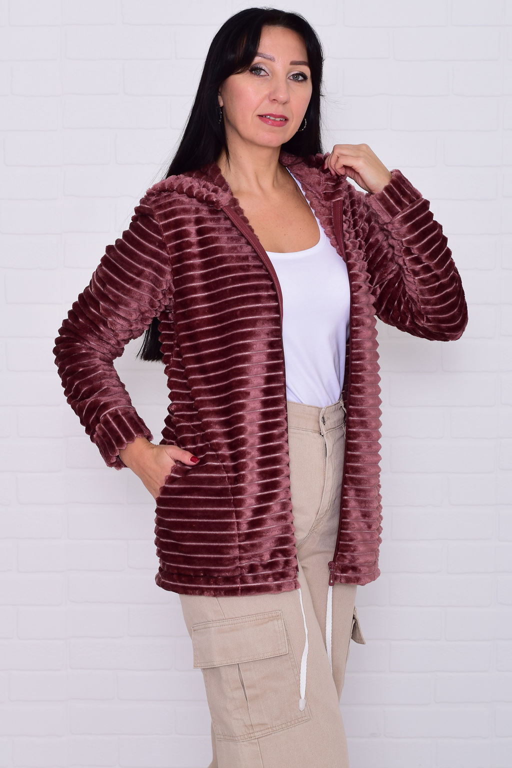 Толстовка женская 6-204 из велсофта