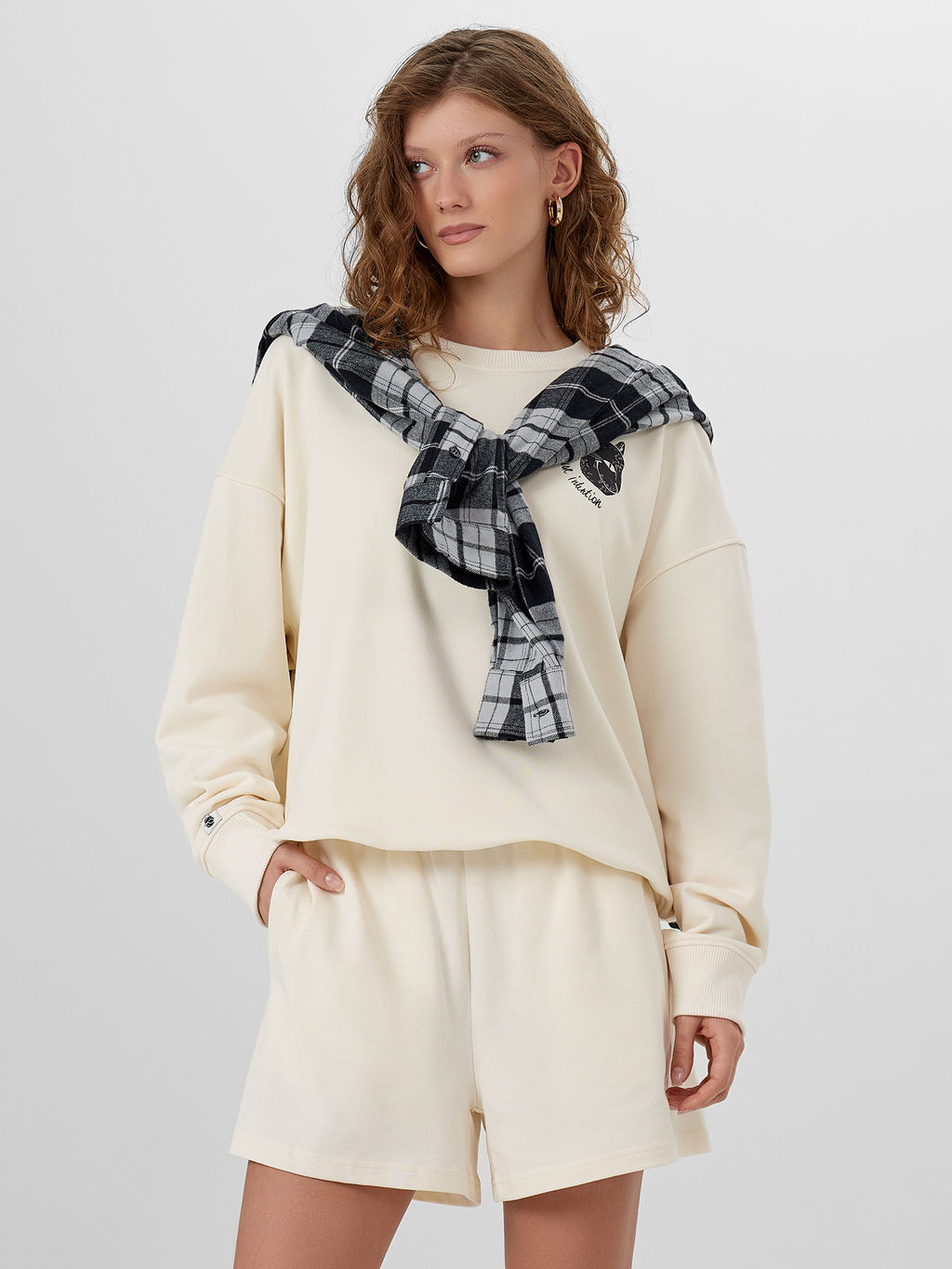 Шорты женские молочные - Mark formelle фото 6