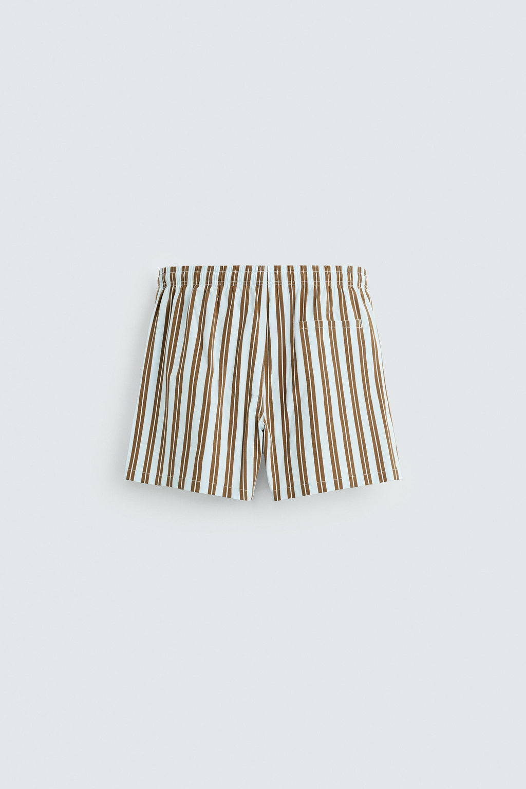 STRIPED MID-LENGTH SWIMMING TRUNKS - Zara фото 7