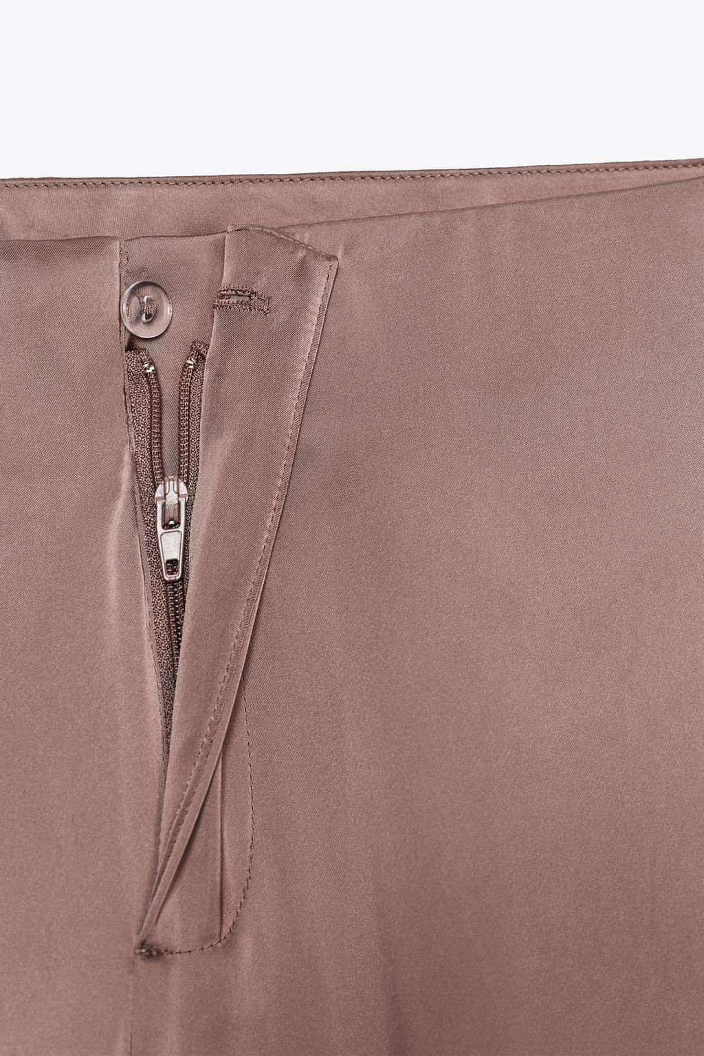 SATIN FLARE TROUSERS - Zara фото 12