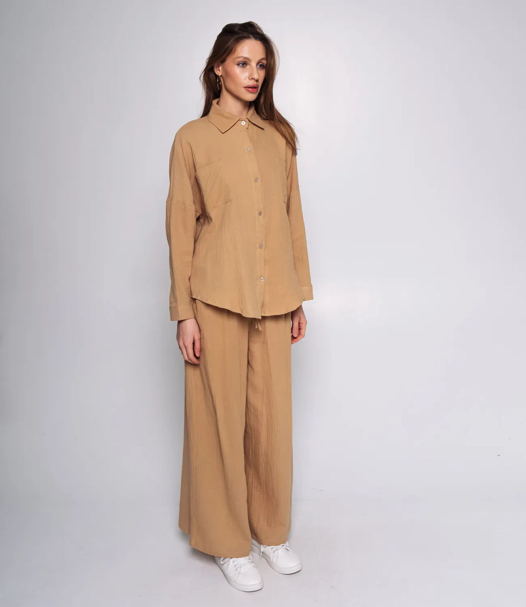 Костюм #КТ196 (1), бежевый