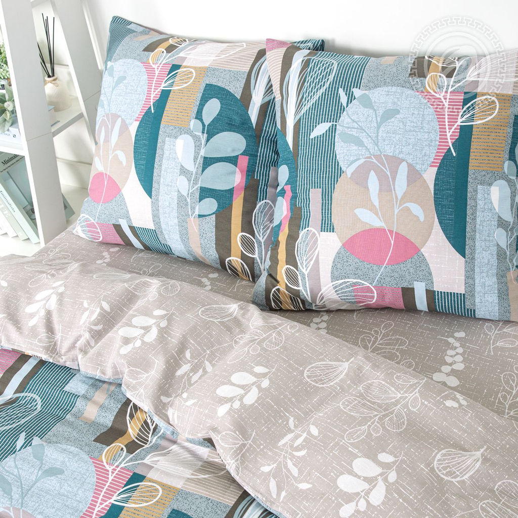 Постельное белье Ирвинг с простынью на резинке (поплин DE LUXE) Семейный/Пододеяльник: 2 шт. - 215*145; Простыня на резинке: 1 шт. - 200*180; Наволочка: 2 шт. - 70*70; DE LUXE с простынью на резинке