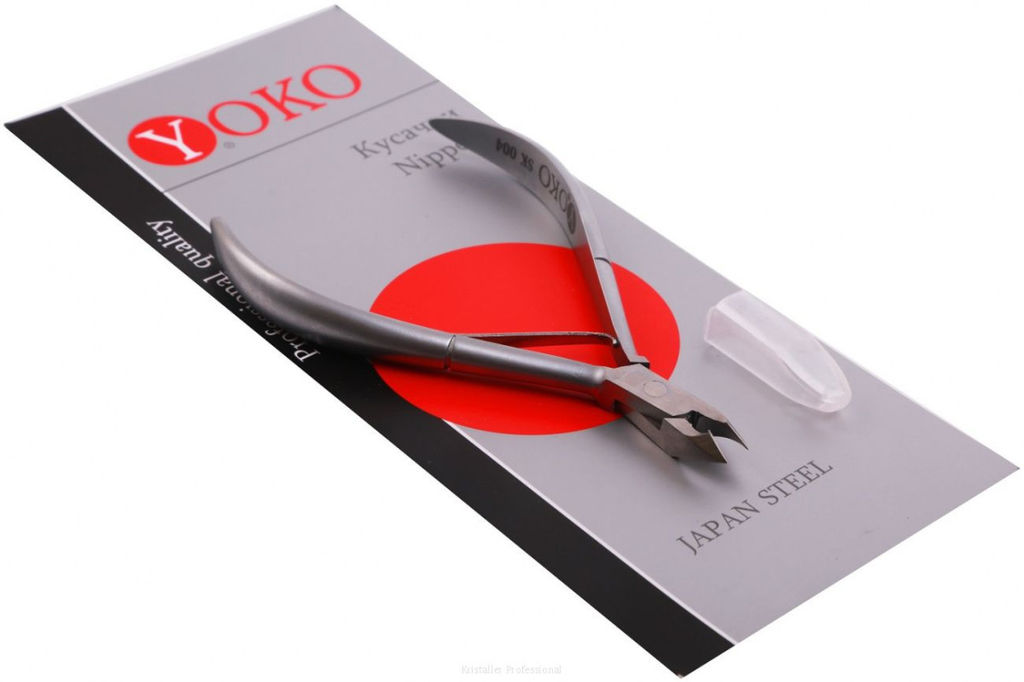YOKO Кусачки маникюрные для кутикулы / Professional Quality SK 004, одинарная пружина, ручная заточка, 7 мм