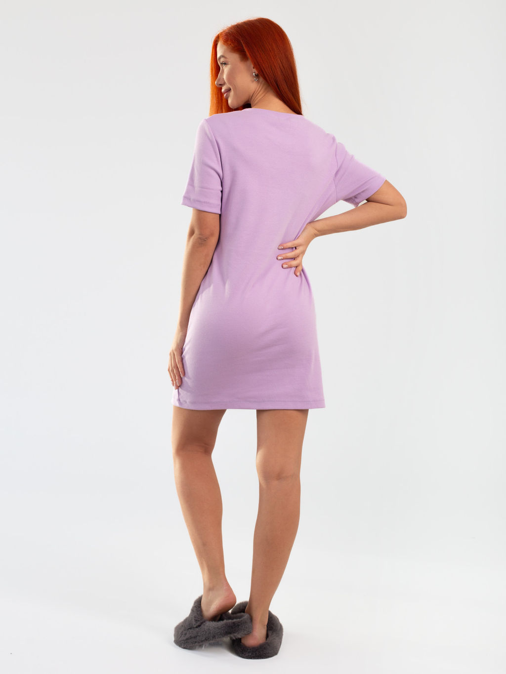 Платье женское кашкорсе "ДОРА2" СИРЕНЬ