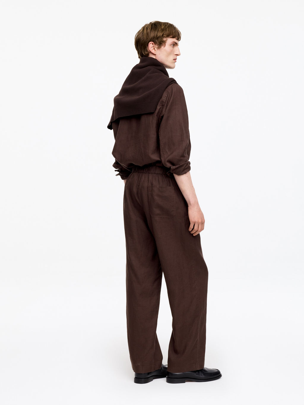Pantalones de lino holgados - H&m фото 10