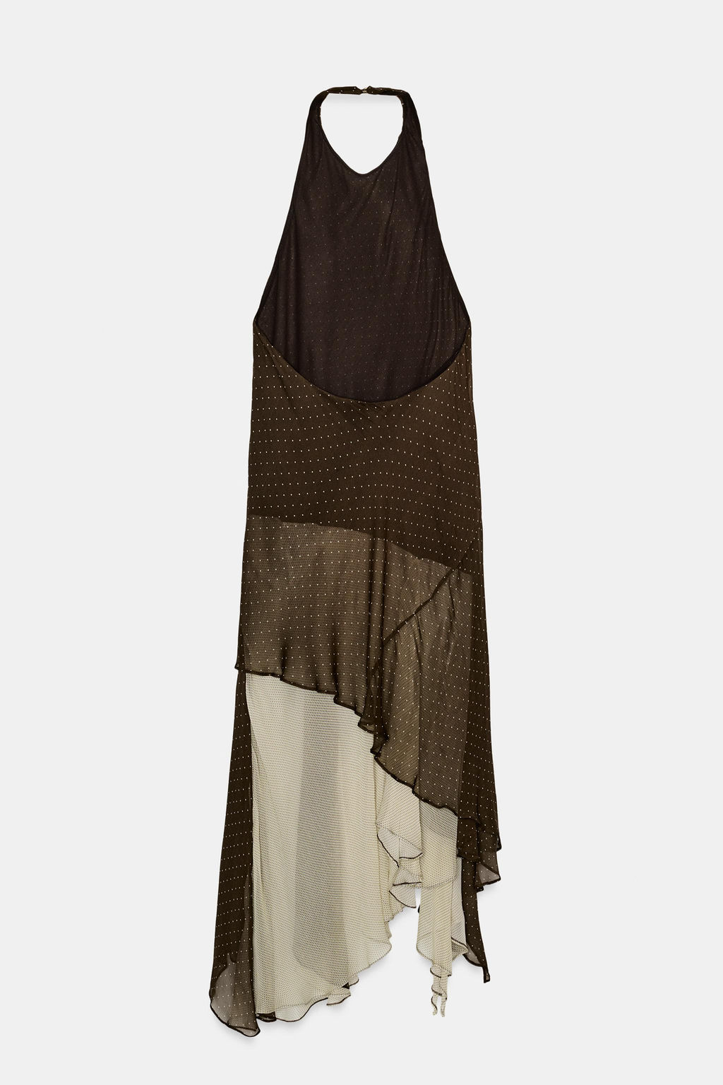 VESTIDO COMBINADO ASIM?TRICO ZW COLLECTION / Multicolor - Zara фото 8