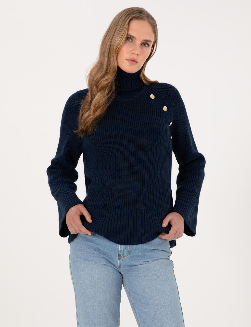 Lacivert Comfort Fit Kazak - Pierre cardin фото 3