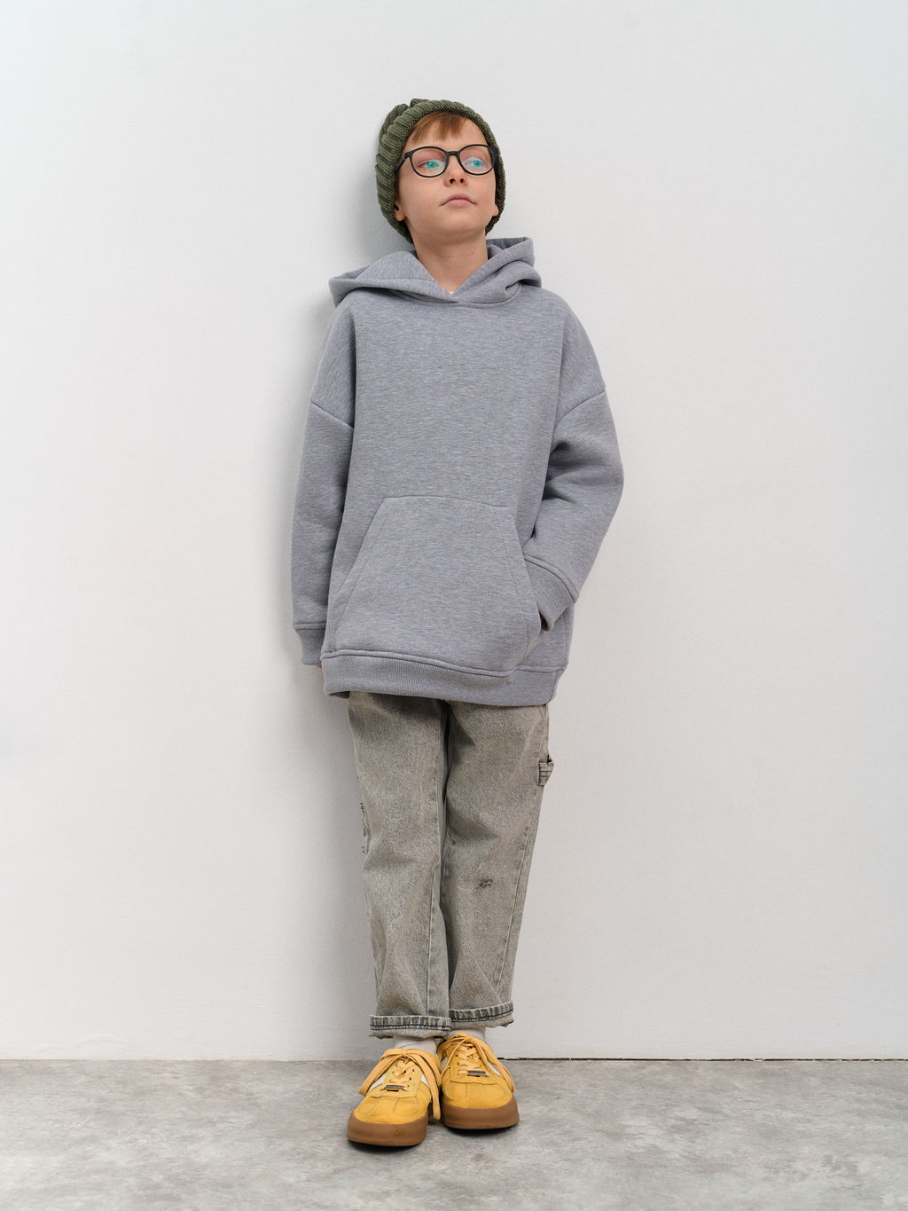 Толстовка с капюшоном для мальчика "Basic" меланж