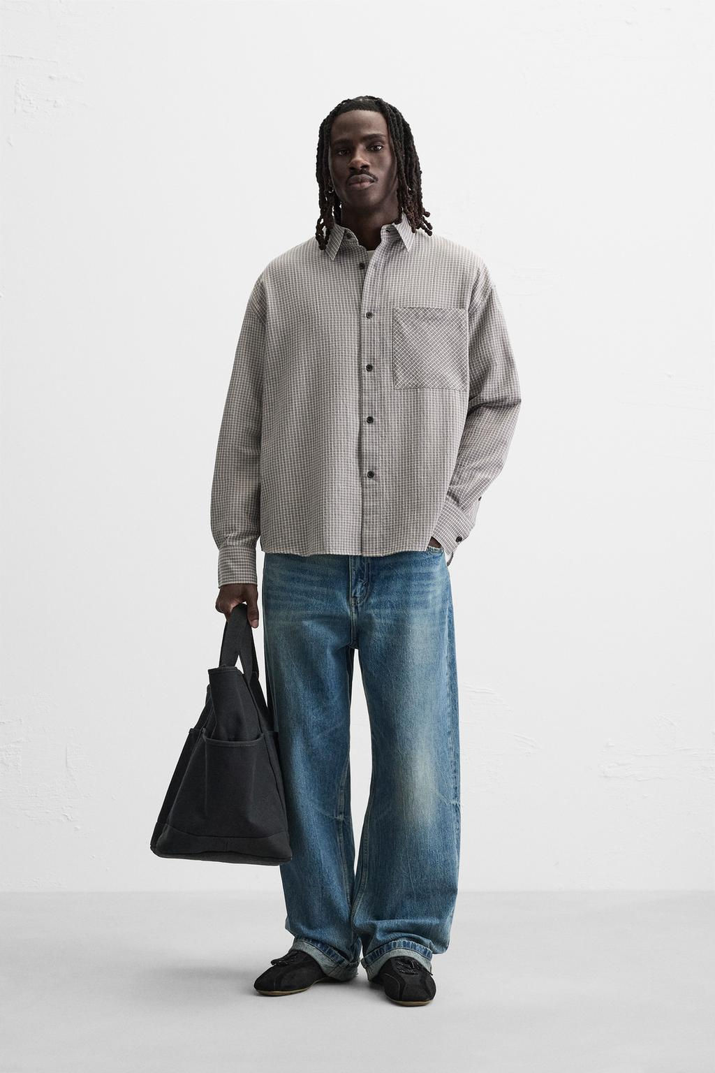 TEXTURED CHECK SHIRT