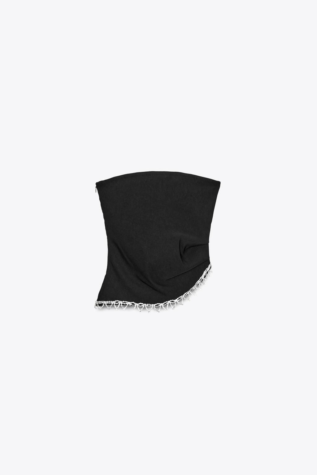 JEWEL STRAPLESS TOP - Zara фото 15