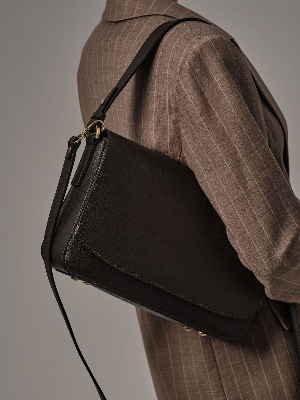 Сумка на плечо Deboro 30512 темно-коричневый