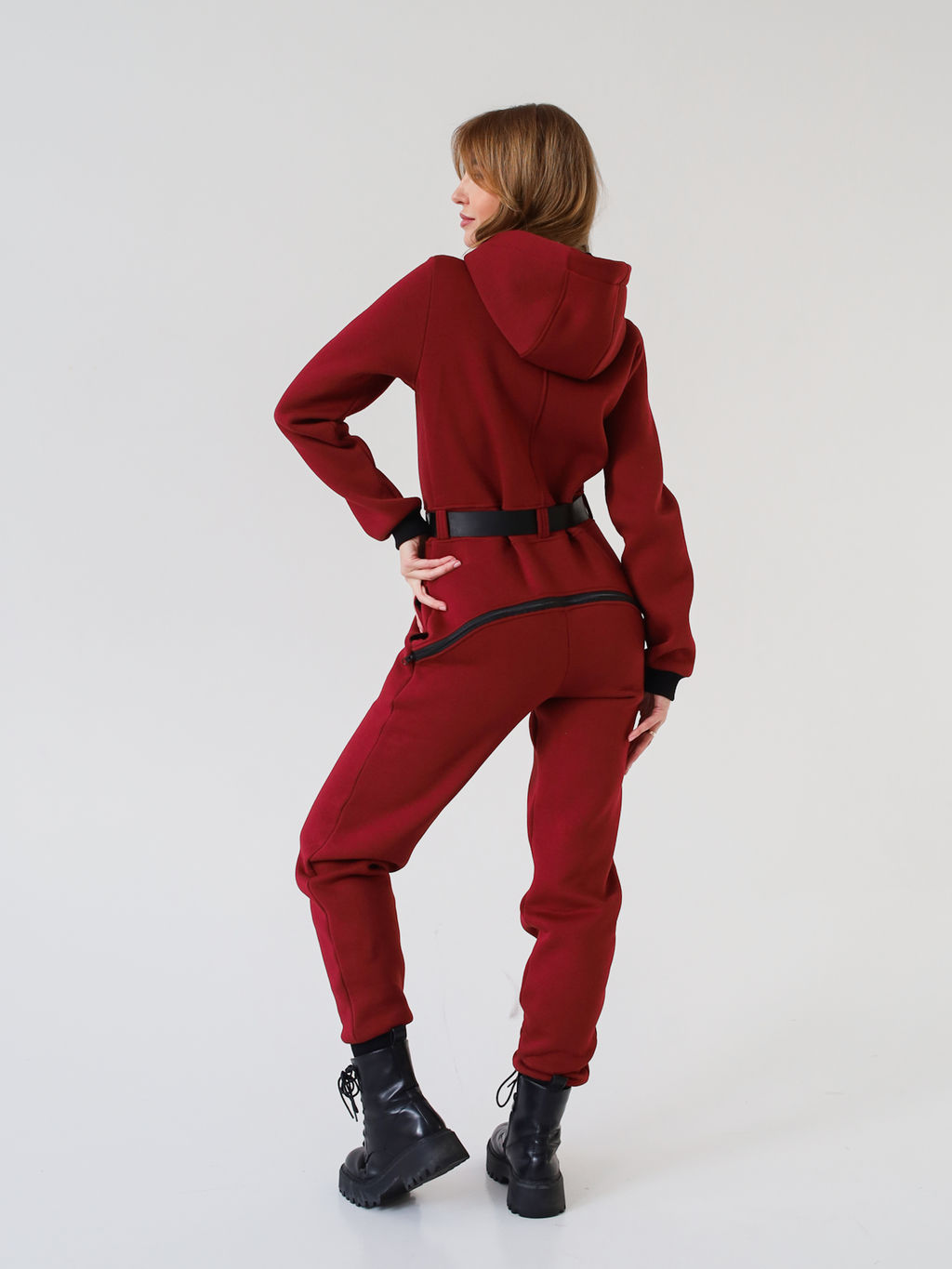 Комбинезон утепленный NOT FOR ALL женский, бордо - Inzibe фото 6