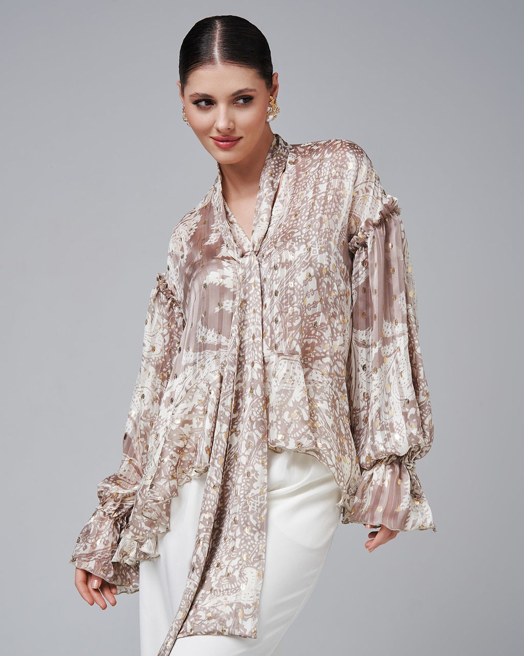 в стиле БОХО блузка из шифона - Sahar art lab фото 6