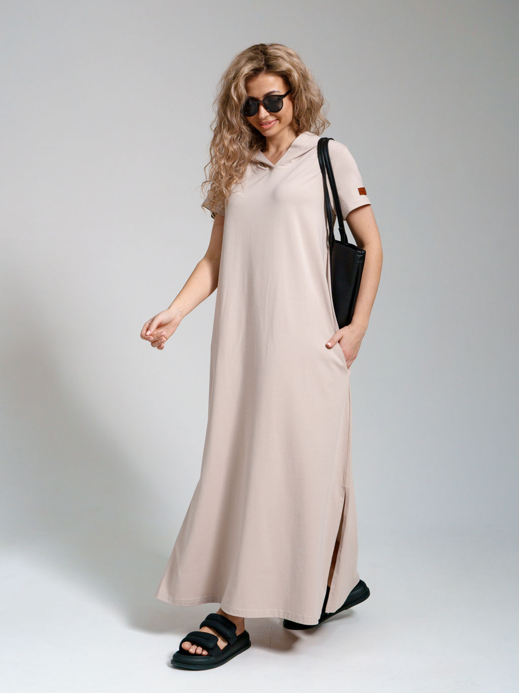 970 Платье-мантия "Бежевый"