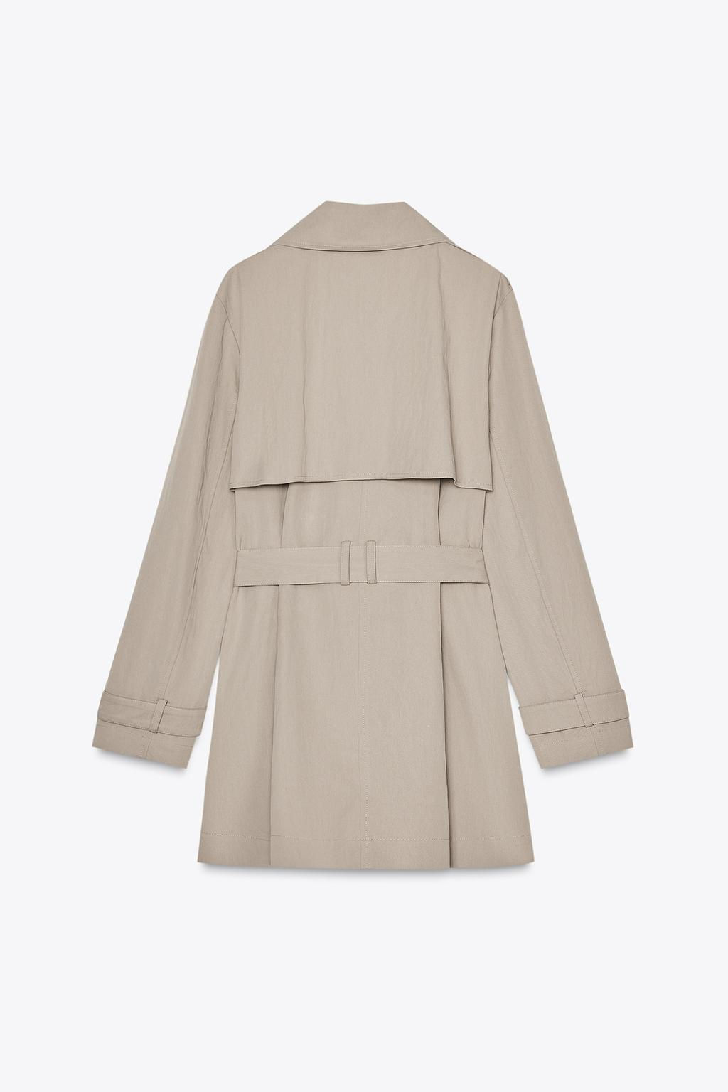 BELTED KNEE-LENGTH TRENCH COAT - Zara фото 6
