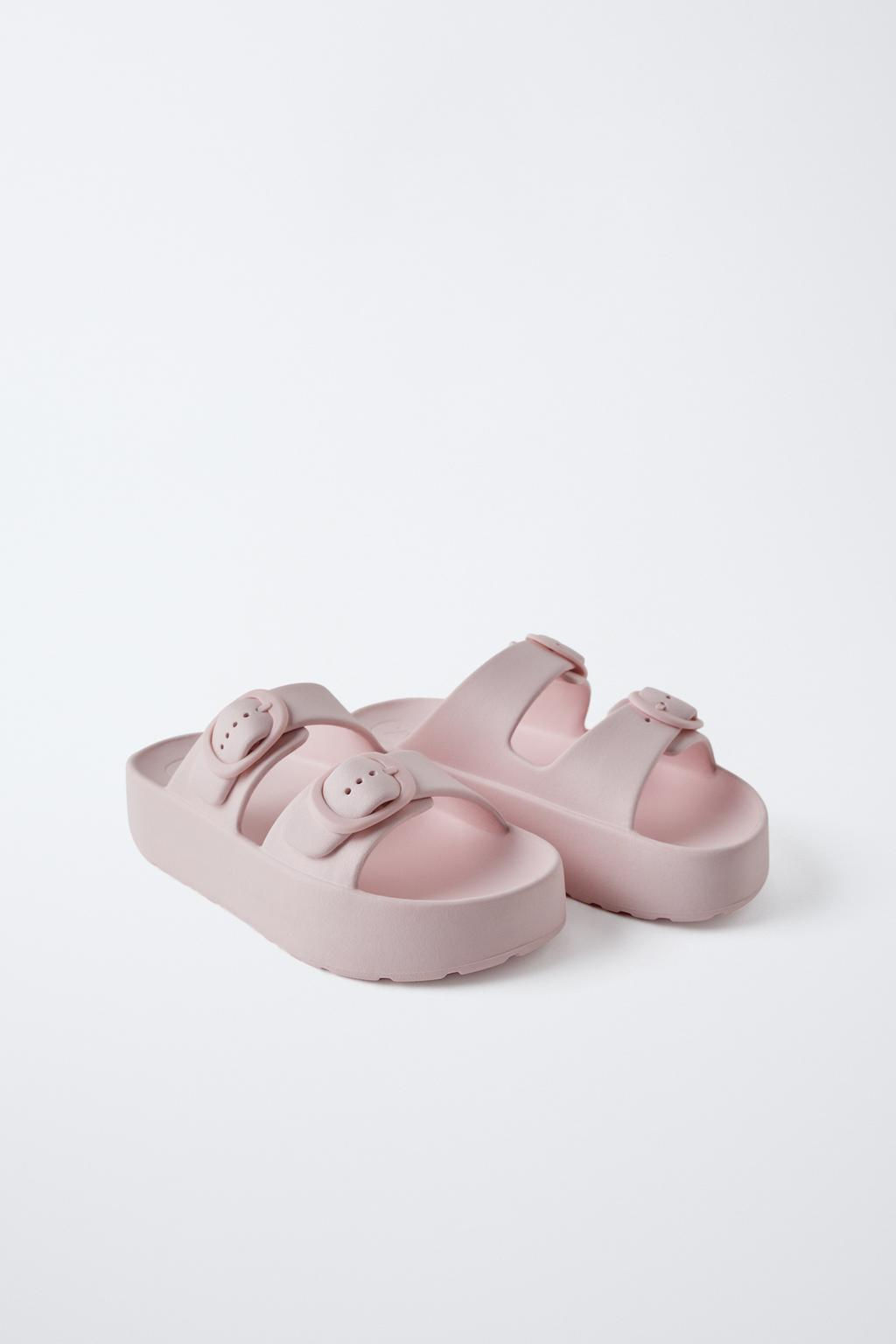 PLATFORM BUCKLE POOL SLIDES - Zara фото 2