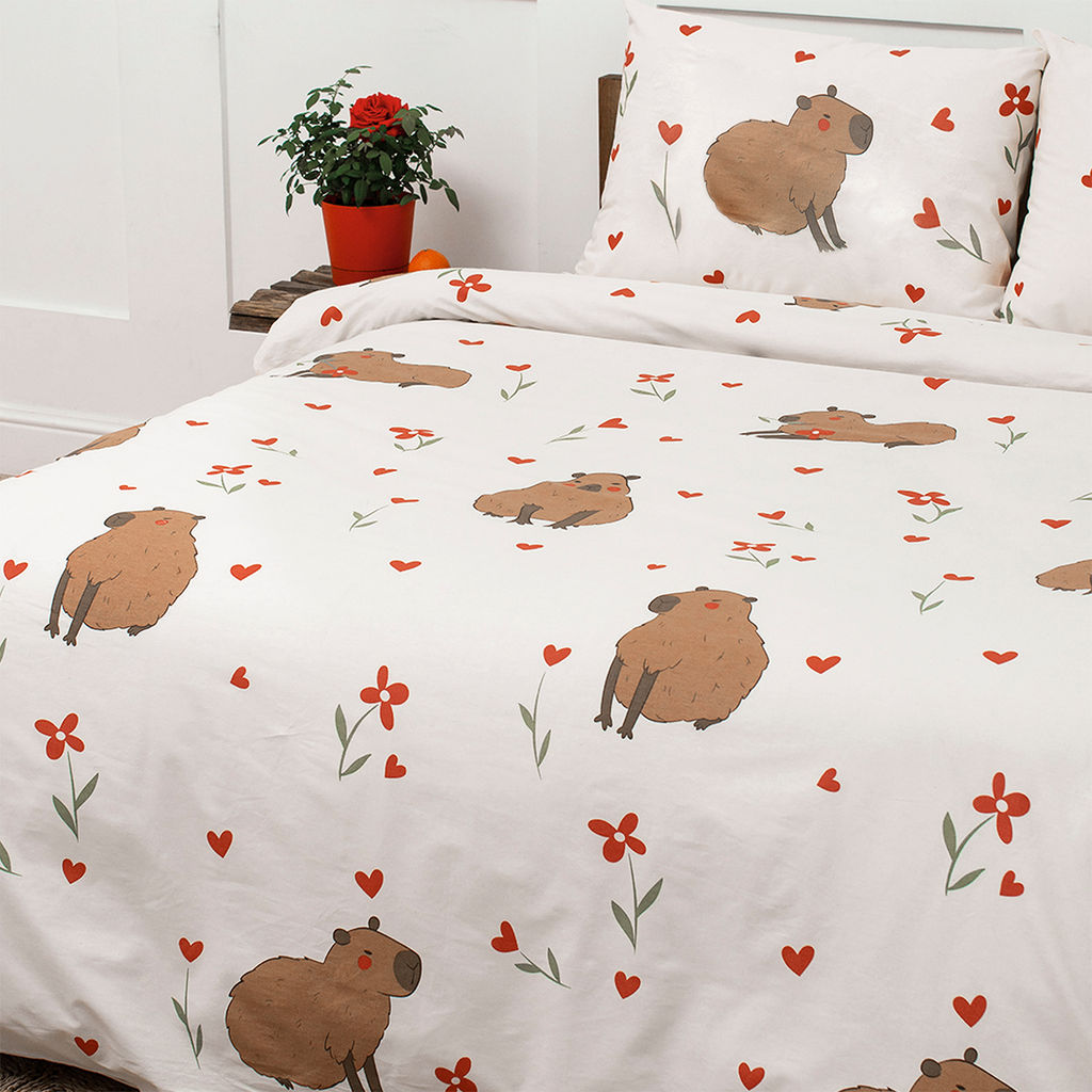 КПБ 1,5 спальный с 1 нав.50*70, поплин,100% хлопок, пл. 110 гр./кв.м Коты мемы Пододеяльник 146х217; простыня 150х217; наволочка 50х70-1 шт. 1,5 спальный - Традиция фото 5