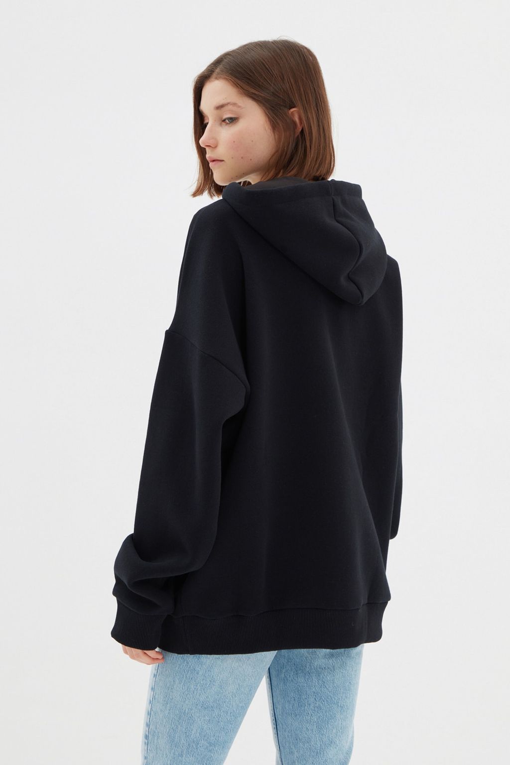TRENDYOL MAN Kiremit Oversize/Genis Kesim Kapusonlu Ici Polar/S?cak Tutan Pamuk Unisex Sweatshirt TMNAW22SW1462 - Trendyolmilla фото 18