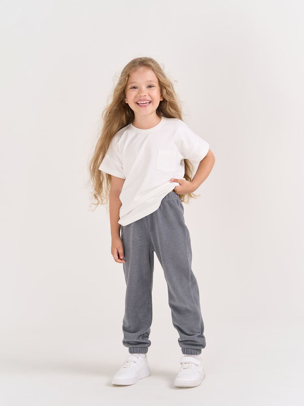 Джоггеры Графит из фактурного флиса - Bungly фото 2