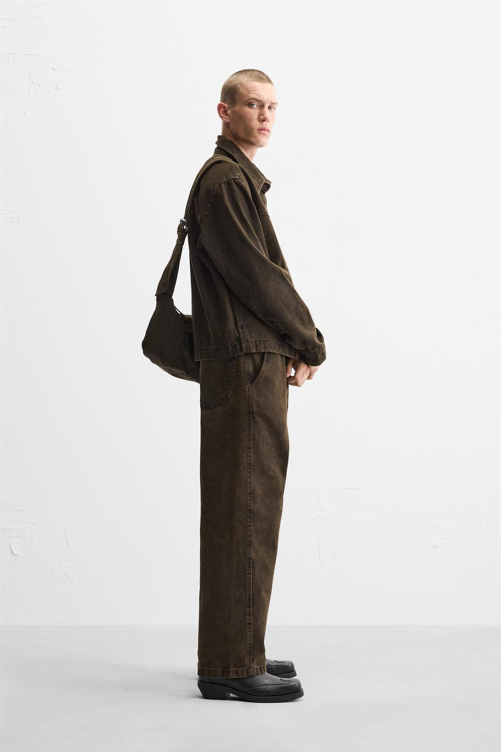 LIMITED EDITION RELAXED BELT JEANS - Zara фото 4