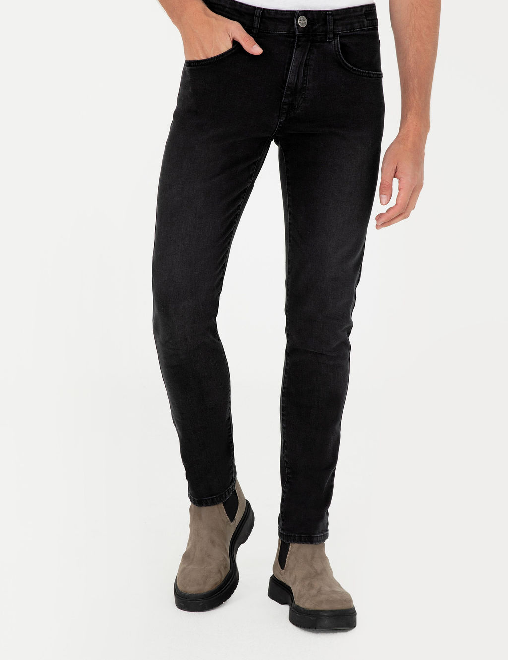 Antrasit Slim Fit Jean Pantolon - Pierre cardin фото 2