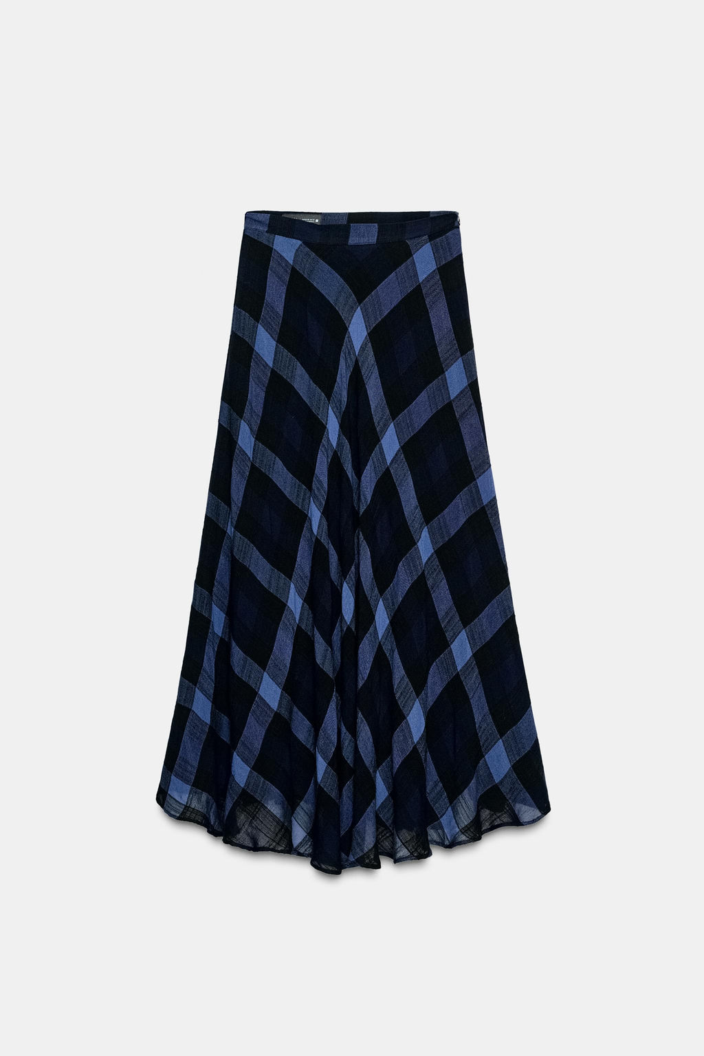 CHECKED MIDI SKIRT - Zara фото 5