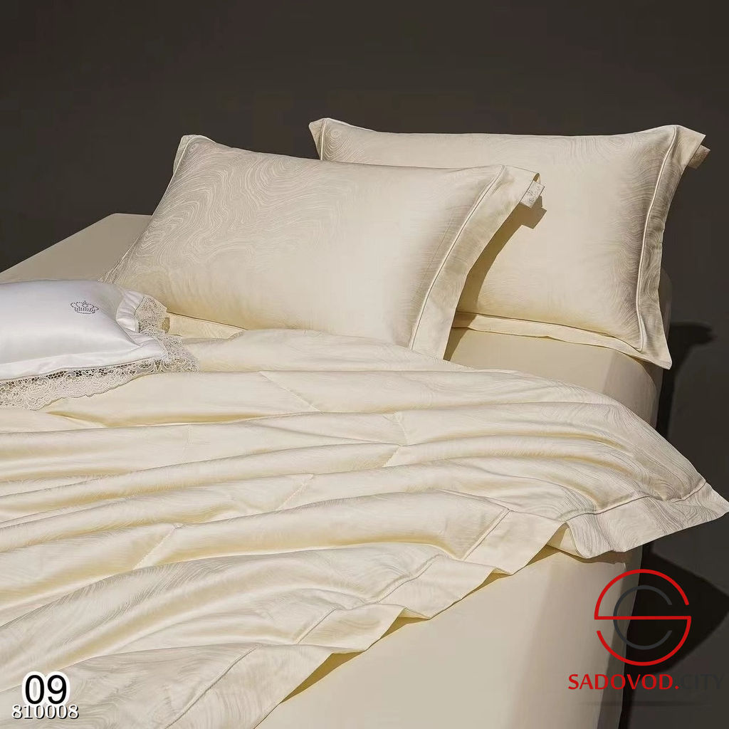 Жаккардовый комплект постельного белья с готовым одеялом