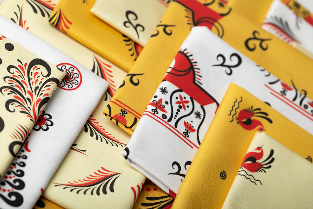 Ткань для пэчворка PEPPY МЕЗЕНСКИЕ УЗОРЫ ФАСОВКА 50 x 50 см 135 г/кв.м  5 100% хлопок