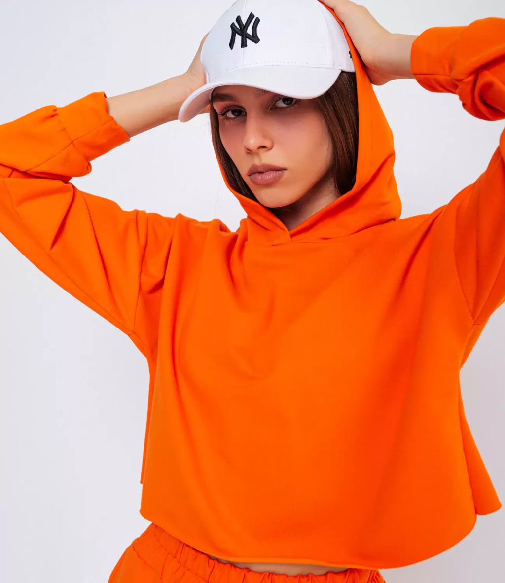 Спортивный костюм #БШ1527, оранжевый