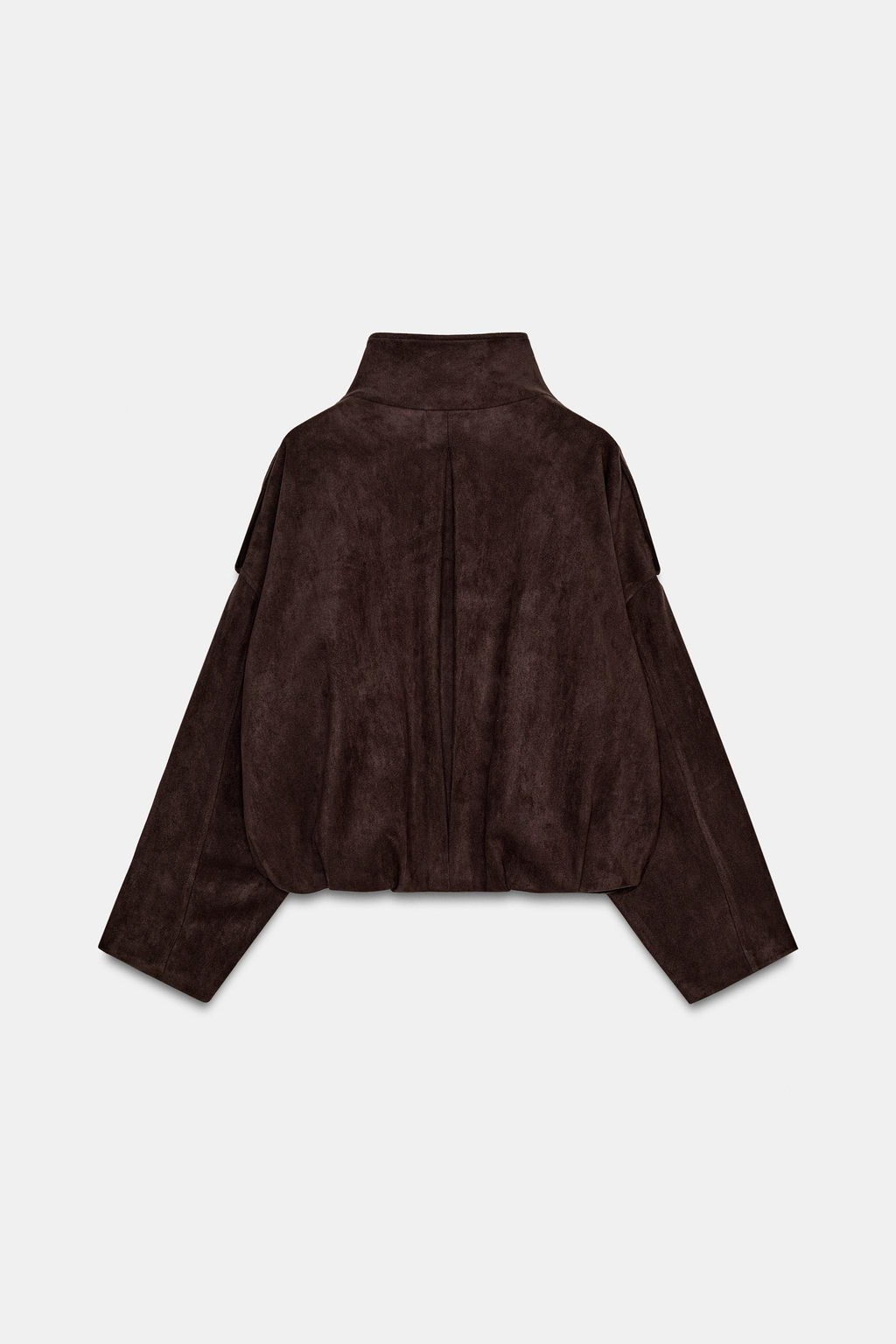 FAUX SUEDE JACKET WITH TABS - Zara фото 5