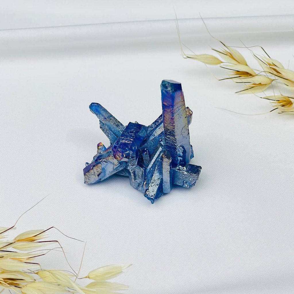 Друза из Горного Хрусталя (титан.покрытие) - Радуга самоцветов фото 4