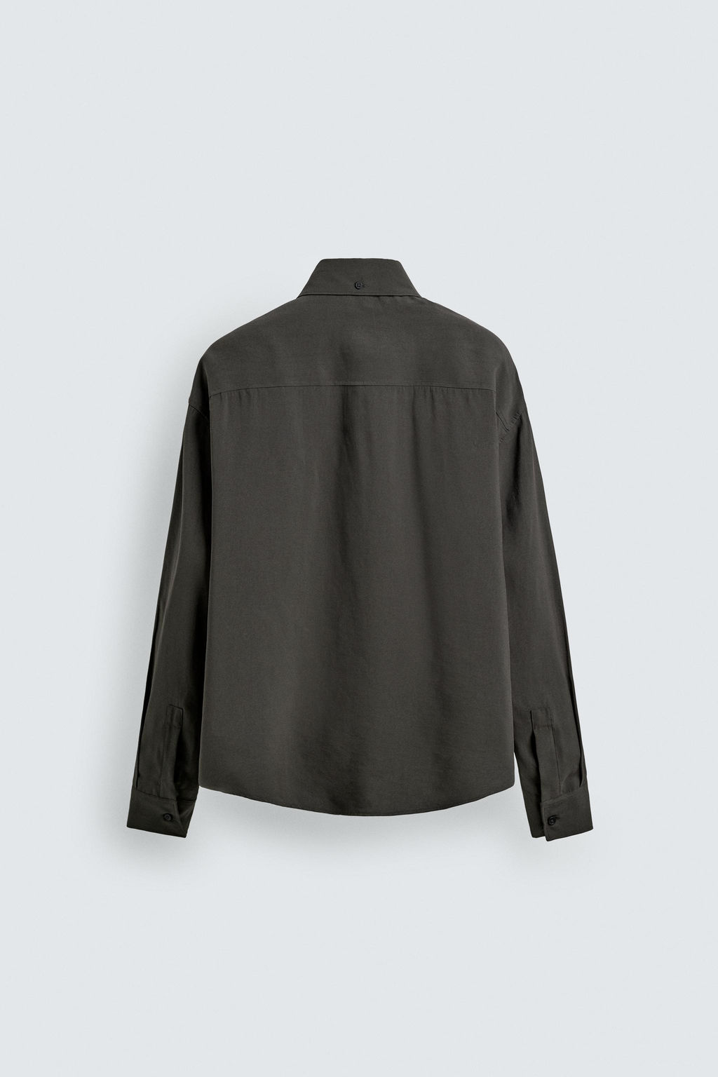 CAMISA FLUIDA RELAXED FIT / Gris antracita - Zara фото 8