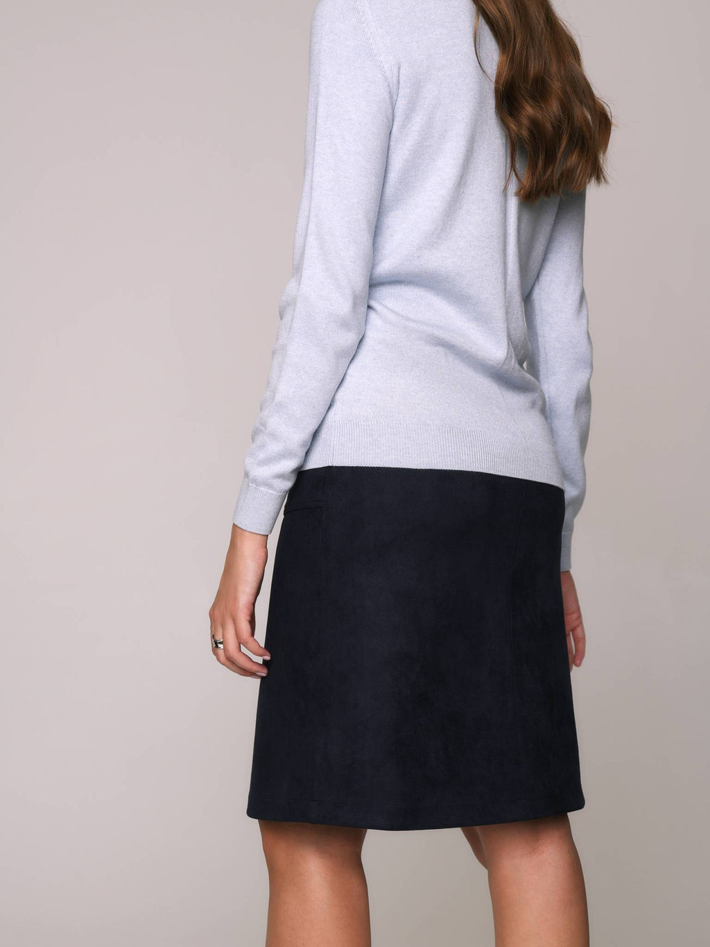 CONTE Джемпер из пряжи с хлопком и модалом LDK 098 light steel blue